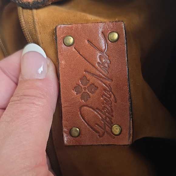 Patricia Nash Brown Leather Backpack Shoulder Bag - Picture 12 of 12